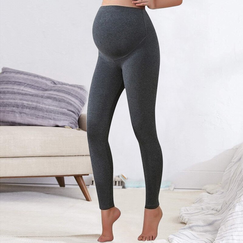 SFIT Women's Yoga Lounge Sweat Pants Everyday Maternity Belly Support Leggings High Wasit Gym Leggings Pregnant: deep gray / XXL