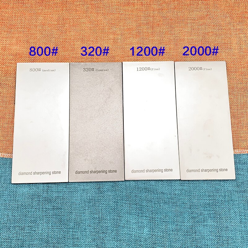 320/800/1200/2000 sett diamant slipestein base kjøkkenverktøy kvern kniv sliper stang blad skarp spiss kant