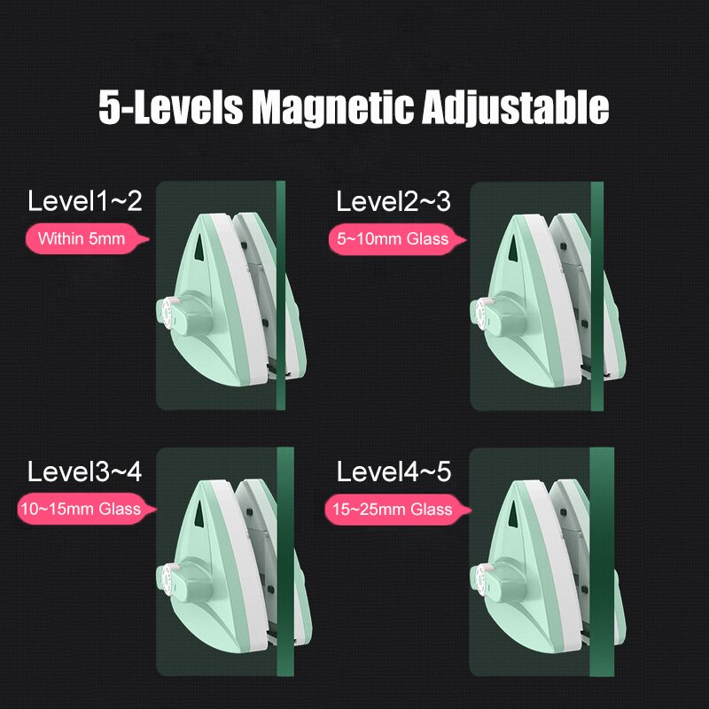 Lave-vitre magnétique Double face, brosse de nettoyage de vitres extérieures, outils de nettoyage ménager