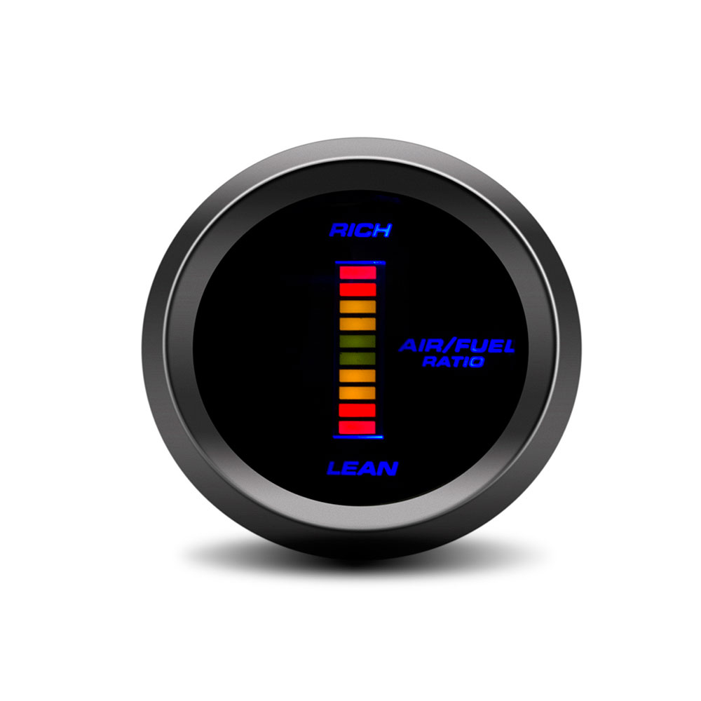 AD 52mm Car Digital Tachometer Turbo Boost Gauge PSI BAR Water Temp Oil Temp Oil Pressure Gauge Voltmeter Rpm Warning Light: Red