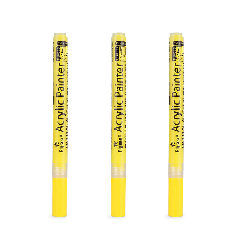Golf Club Color Changing Pen Acrylic Ink Pen Has Strong Sunscreen Waterproof and Covering Power Can Be Used In Many Scenarios: Yellow