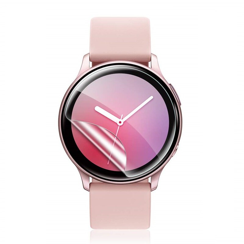 2Pc Soft Ultra-Dunne Hydrogel Film Voor Samsung Galaxy Horloge Actieve 1 2 40Mm 44M Active2 3D Ronde Rand Screen Protector Volledige Cover