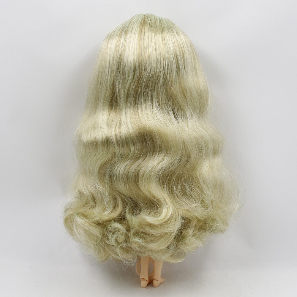 Blyth 1/6 Doll Wigs RBL Scalp including the hard endoconch dome with bang/no bangs fringe soft curly hair Series A: BL9400400 / with bangs