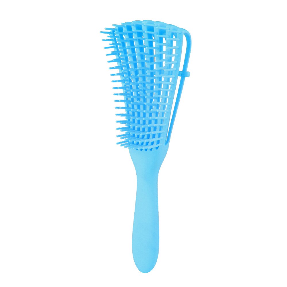 Oshioner 1pcs Scalp Massage Comb Hair Brush Women Detangle Hairbrush Anti-tie Knot Hair Brush Octopus Type Comb: blue
