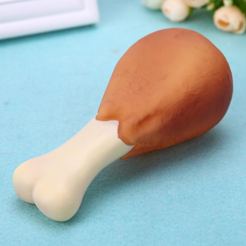 Mascota perro de juguete goma pata de pollo cachorro sonido Squeaker masticar juguetes para perros cachorro gato interactivo suministros para mascotas productos para perros