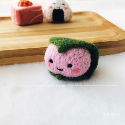 Kit de costura de lana de Sushi japonés, fieltro de lana, aguja de fieltro, colgante, artesanía, artesanía, bricolaje, hecho a mano: GNOCCHI