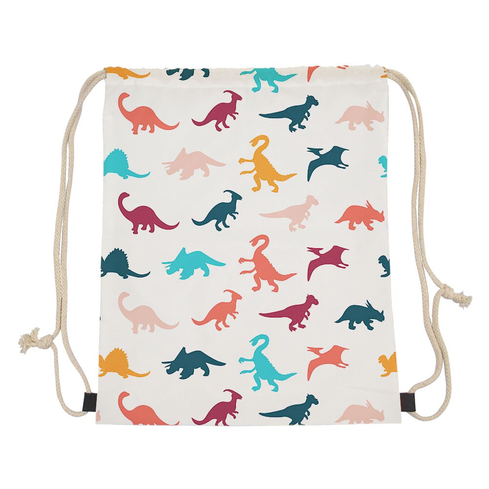 Tema dinosaur snøre taske kvinder rejsetaske beagles dinosaur prins små taskepakker mochilas opbevaring støvtætte tasker: Lmz 0027 z 3