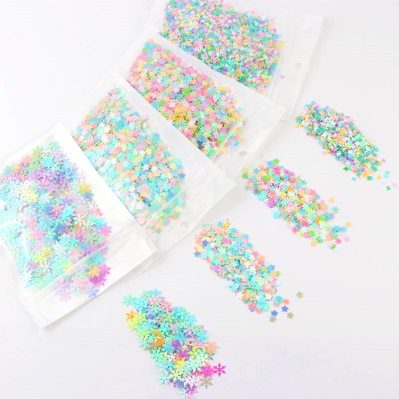 3-10mm Macaron Mix Pailletten Pailetten Sneeuwvlok Shell Muziek Vorm Sequin Paillette Voor Craft DIY Naaien Bruiloft Accessoires 20g