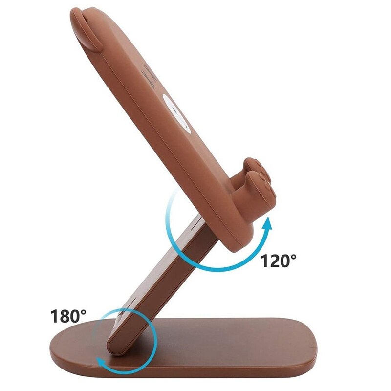 Niedlicher bären-tischhandyständer, cartoon-handyständer für ipad, ausziehbar, verstellbarer winkel, kompatibel mit allen handys/tablets.