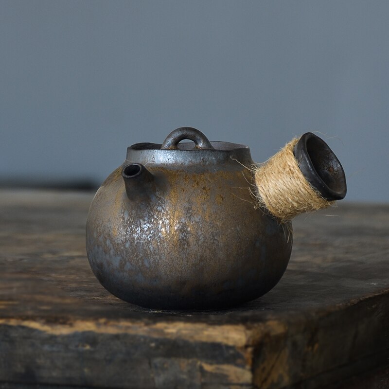 Japansk keramik kyusu tekande kinesisk kung fu tepotte drinkware 200ml
