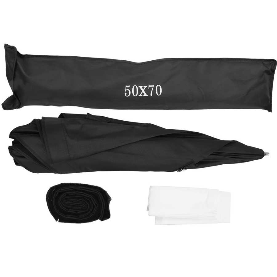 Umbrella Softbox 50x70cm Nylon Umbrella Rectangular Softbox with Grating Soft Cloth Studio Outdoor Shooting Photography