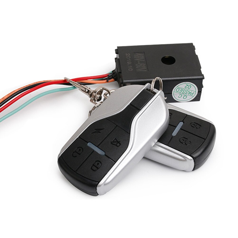 48-60V Anti-theft Horn Alarm with Remote Control Long Distance Security Alarm System Remote Engine Start Arming Disarming A50