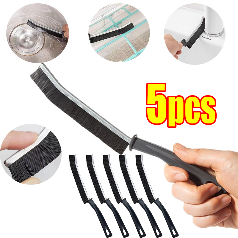 Household Cleaning Brush Bathroom Scrubber Radiator Crevice Cleaning Brush Multifunctional Thin Brushes Long Handle Ergonomic
