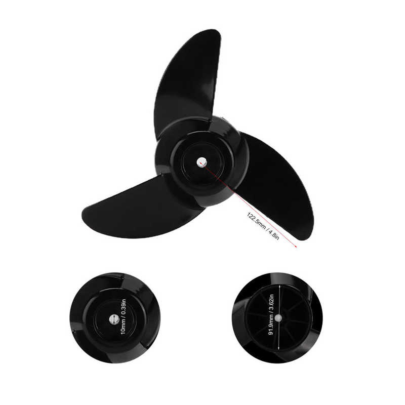 Plastic Propeller Marine Propeller 3‑Blades High Strength for 50lb 60lb 68lb 88lb Outboard