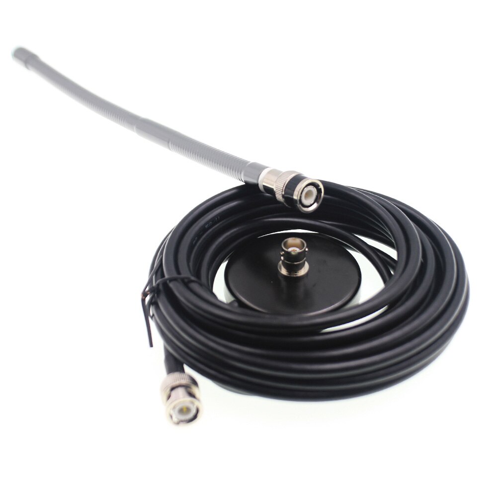 Magnet Antenna Mount 5M Feeder Cable with BNC Connector for Car Mobile transceiver Car Antenna