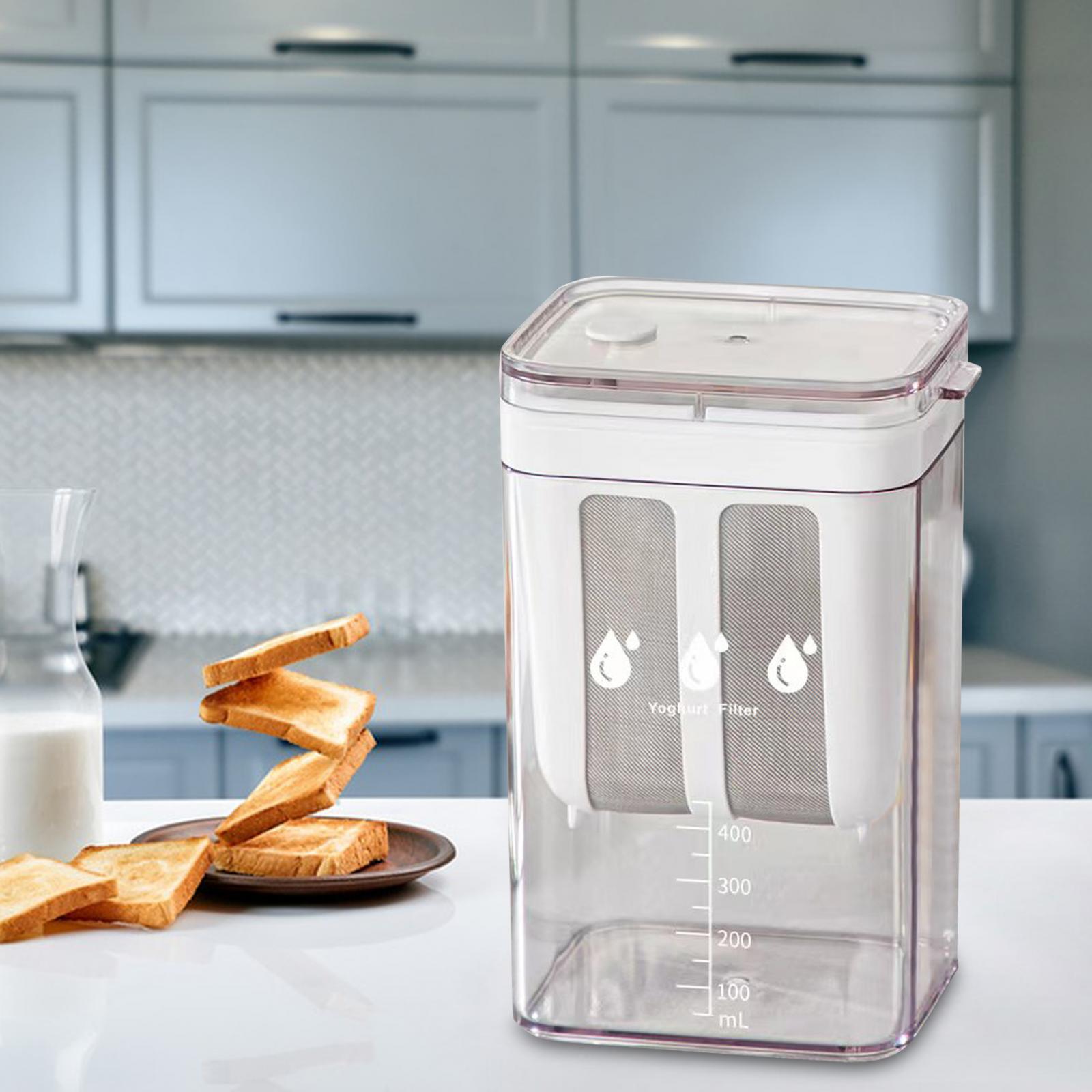 1100ML Cheese Yogurt Maker Fresh Washable Homemade Whey Separator Kitchen Tool for Making Thick Greek Yogurt Soybean Milk