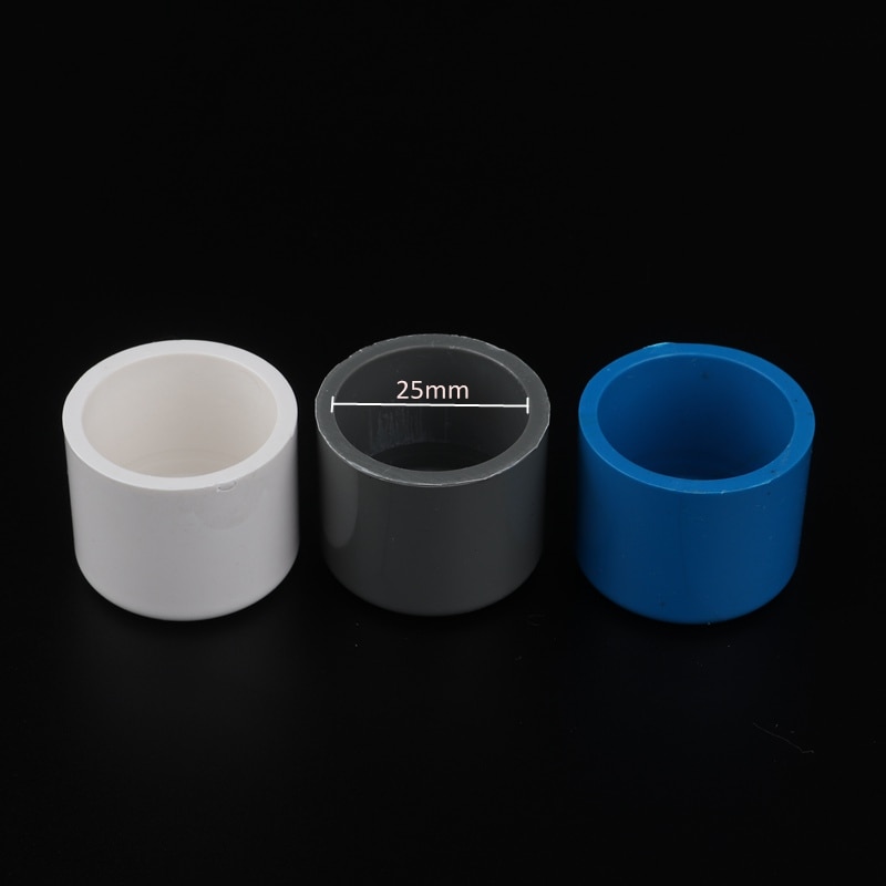 5pcs 25mm PVC Pipe End Connector 3/4" Water Pipe End Cap Water Stop Connector For Garden Irrigation Pipe Aquarium Fittings
