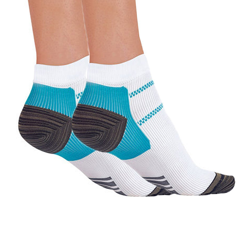 1pair Sports Socks Miracle Foot Compression Socks Anti-Fatigue Breathable Plantar Fasciitis Heel Arch Pain Relieving Socks