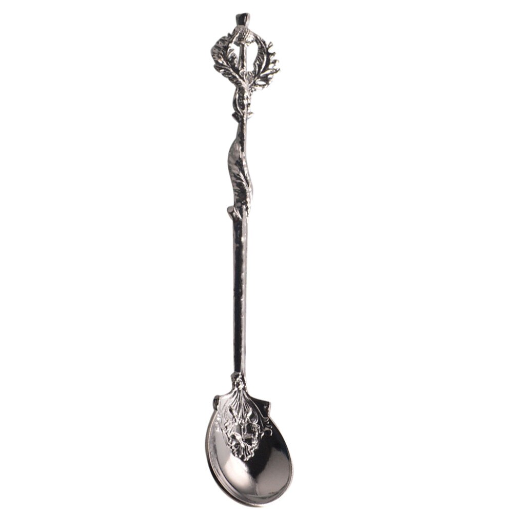 Keuken Lepel Luxe Vintage Koninklijke Paleis Gesneden Mini Thee Koffie Lepel Ijs Dessert Lepel Theelepels Keuken Gadgets: D