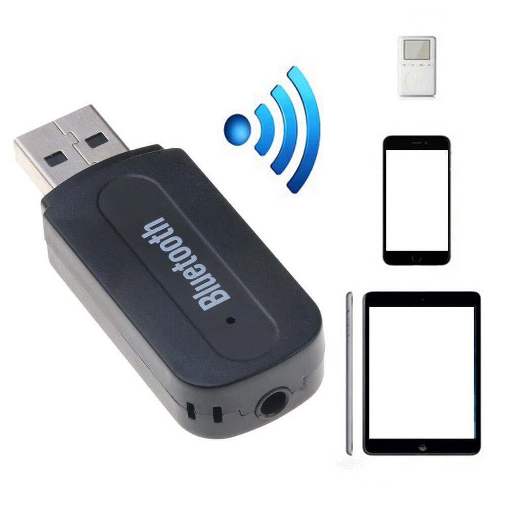 Bluetooth AUX Stereo Musik USB Bluetooth Auto Musik Empfänger Dongle Bausatz mit Audio- Kabel für iPhone Auto Bluetooth Adapter