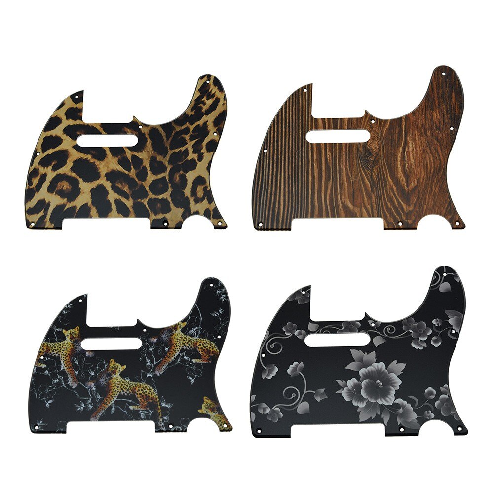 Battipenna per chitarra a 8 fori piastra in plastica TL stampata in 3D con viti per chitarre elettriche Tele sostituzione parti di chitarra