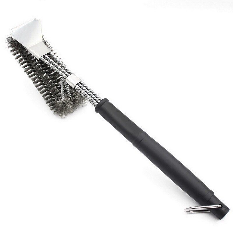 Edelstahl Grill Pinsel Und Schaber BBQ Reiniger Draht Borsten Mit Lange Griff Werkzeuge Für Grill Grill Zubehör: CG225-3