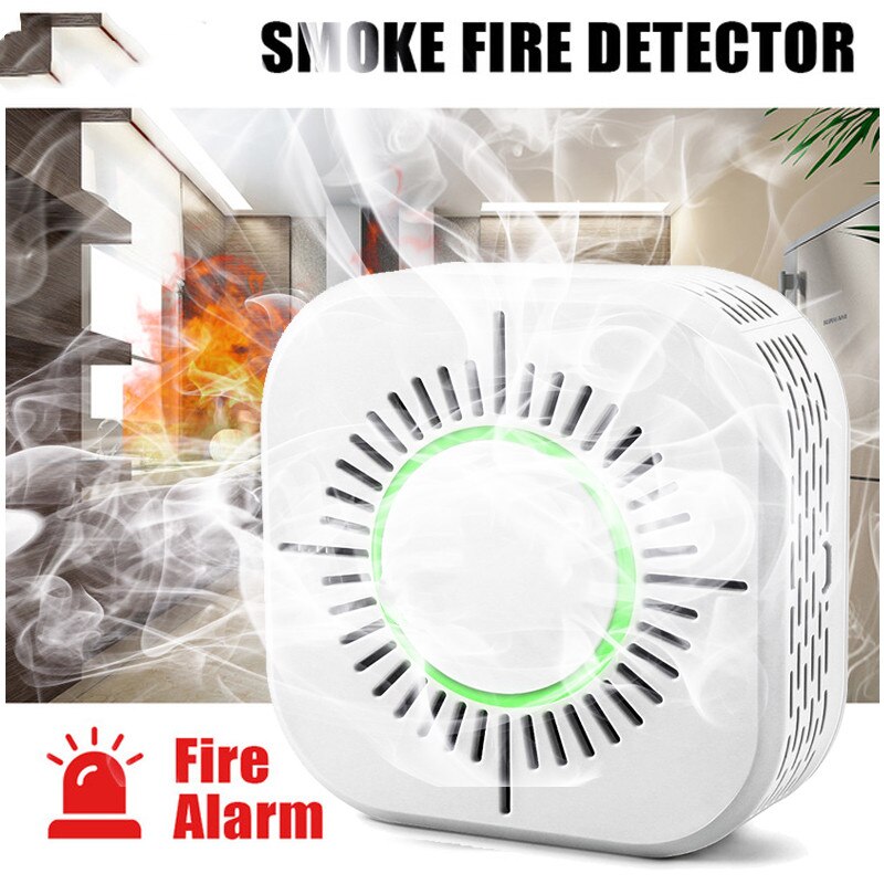 433 mhz røykvarsler trådløs røyk brannalarm sensor beskyttelse for hjemmesikkerhet alarm system arbeid med 433.92 rf bro