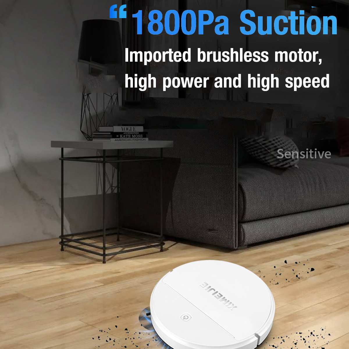 Smart Vacuum Cleaners Robot UV Disinfection Household Cleaning Sweeping Robot UV Sterilizer Strong Suction Vacuum Sweeper