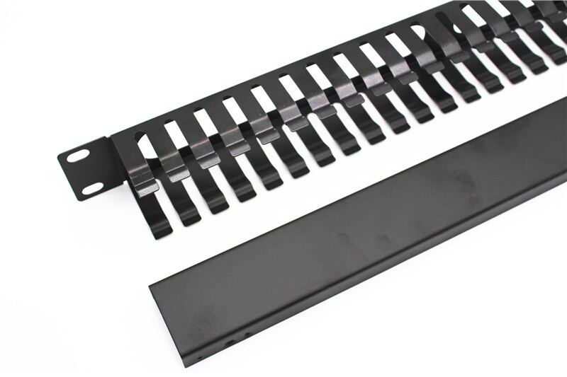 2 pcs Cable Gestão Organizer 1U engrossado aço Frio para 19 "gabinete de rack de rede 25 barracas 50 porta para patch panel ELINK