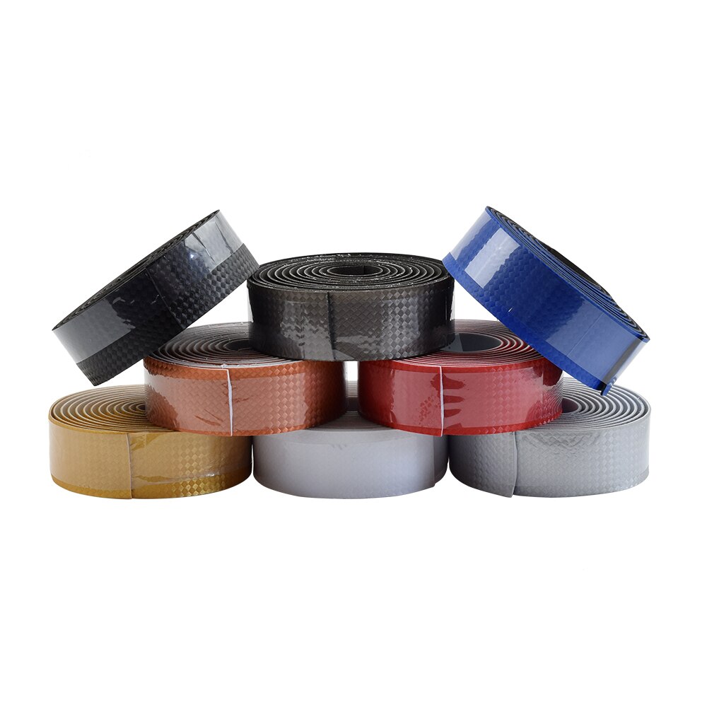 Road Carbon Fiber Bike Handlebar Tape Fixed Gear Bicycle Grip Tape Bullhorn Bar Tape +2 Bar Plugs Mountain Belt Straps