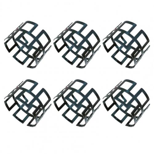 6Pcs Napkin Buckle Exquisite Table Decoration Napkin Rings for Kitchen Table Napkins: black