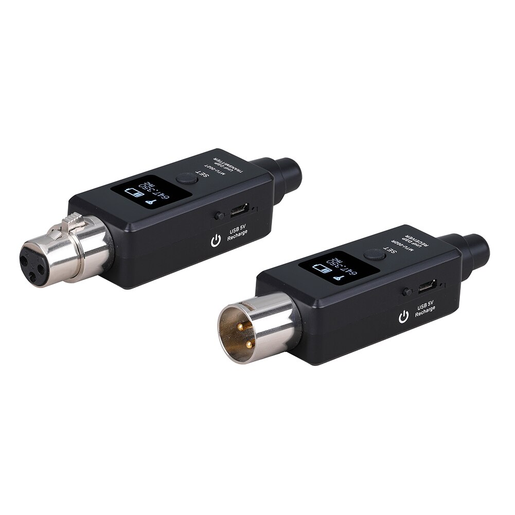 Wireless Microphone System Transmitter Rechargeable Receiver For Dynamic Microphones Wireless Guitar Audio Transmission System