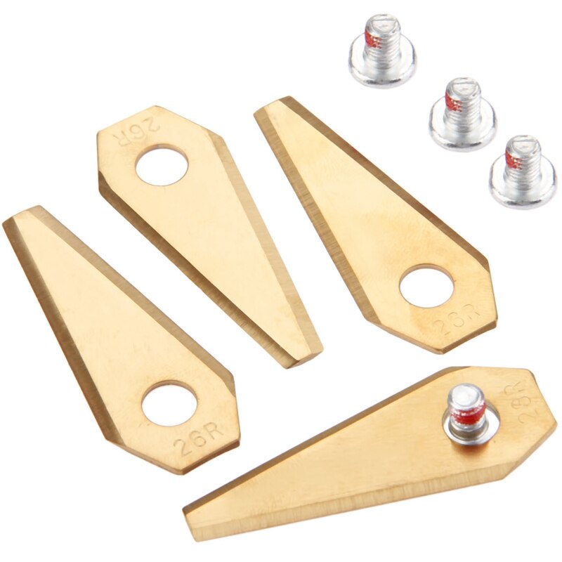 30Pcs Golden Robot Maaier Vervanging Blade Geschikt Voor Indego Maaier Blade Met Schroef Trimmer Accessoires Tuingereedschap