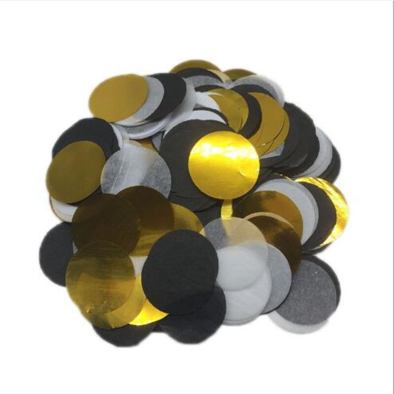 Confettis en papier de soie ronds multicolores, 10x2.5CM, décoration de Table pour fête prénatale anniversaire, ballons