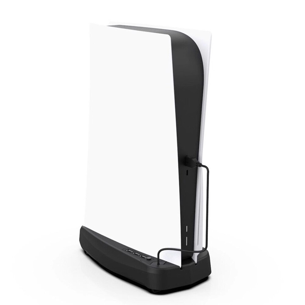 Vertical Stand with Dual Cooling Fan for PS5 PS5 Digital Edition with 3 USB Ports for PS5 Game Console Game Accessories