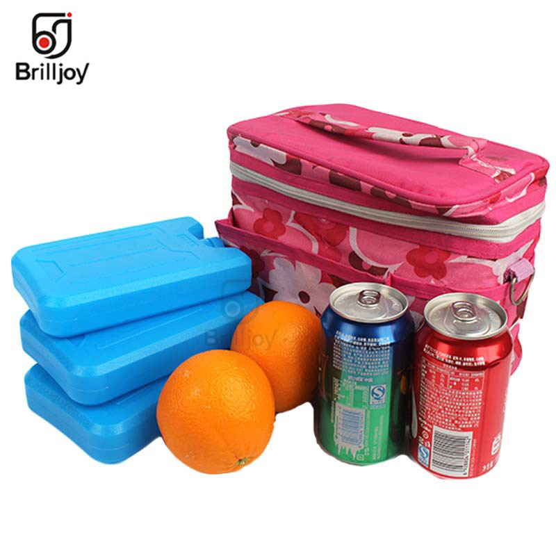 HDPE Ice water filled box 600ml Absorbent polymer resin box Plane type Ice box for Lunch bags and cooler bags large capacity