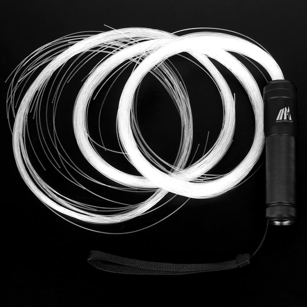 PROGRAMMABLE LED Fiber Optic Whip 70inch 360° Swivel - Super Bright Light Up Rave Toy EDM Pixel Flow Lace Dance Festival: Black