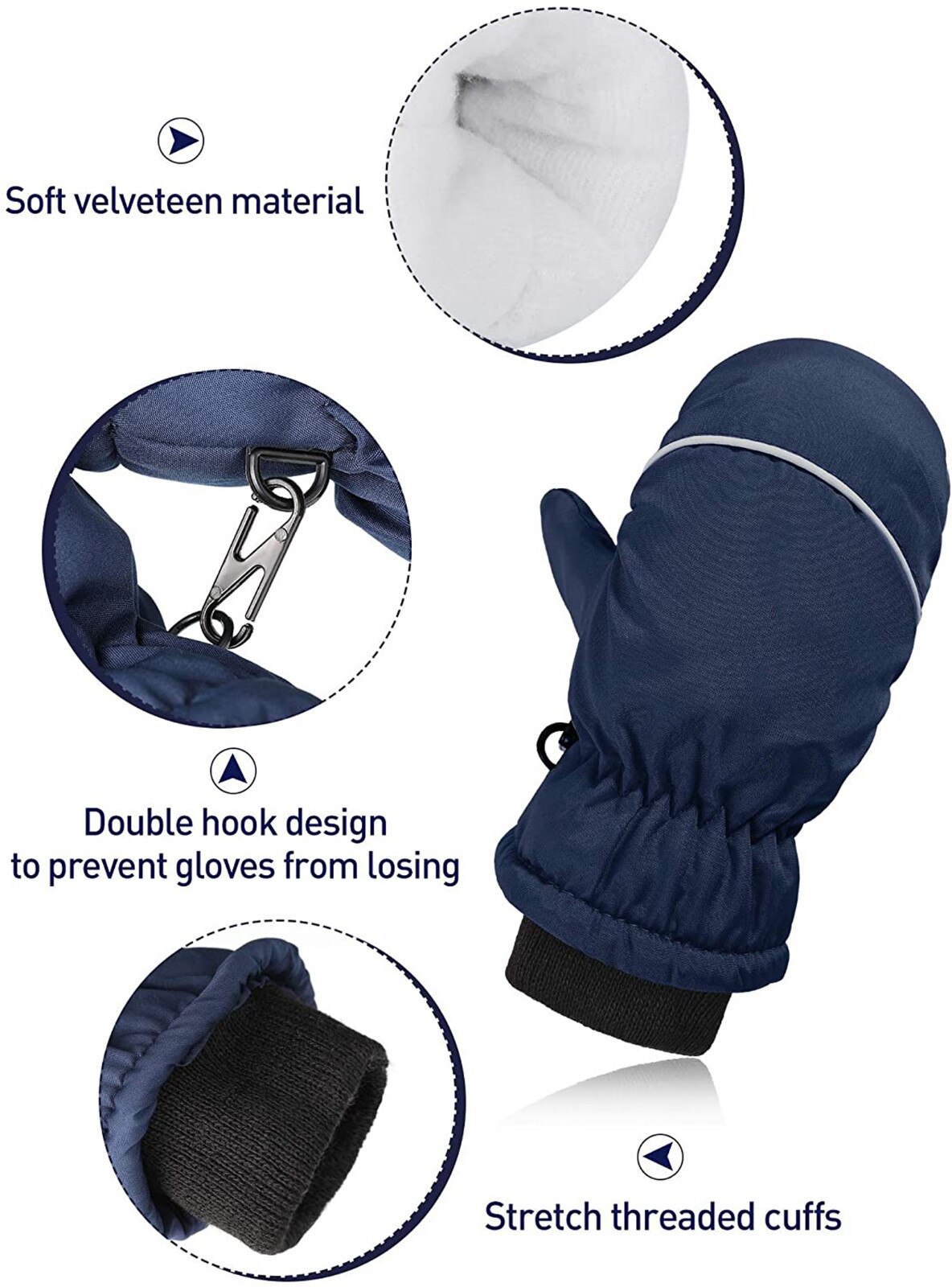 1 Pairs Kinderen Handschoenen Baby Jongens Meisjes Ski Handschoenen Waterdichte Warme Sneeuw Wanten Winddicht Handschoenen Gants Hiver Pour Enfants L3