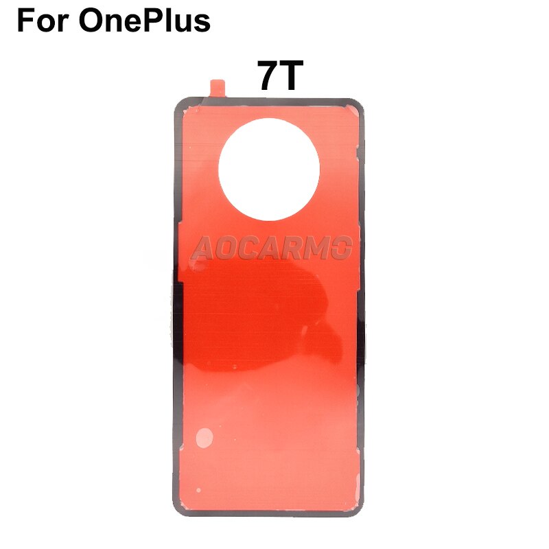 Aocarmo-adhesivo para tapa de batería de Marco trasero, cinta adhesiva para puerta trasera, para OnePlus 7 / 7 Pro / 7T: 7T Back Adhesive