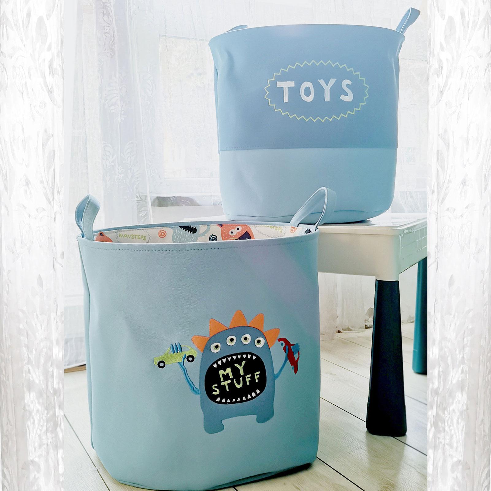 1Pc Cloth Art Folding Geometry Dirty Clothes Toys Storage Bucket Household Storage Basket Dirty Clothes Laundry Basket 2 Sizes