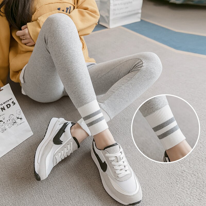 622 # calças para grávidas primavera outono algodão ajustável cintura elástica barriga suporte calças leggings maternidade calças para grávidas