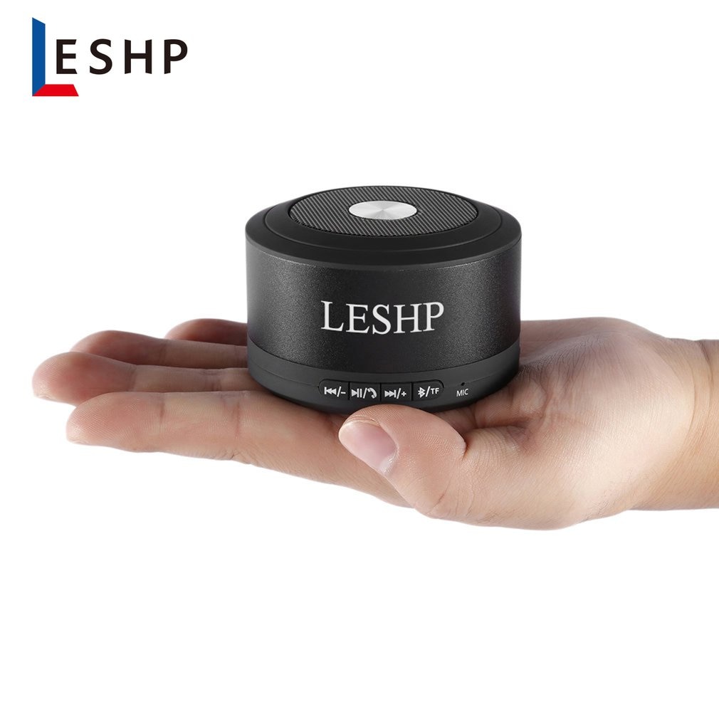 Leshp mini draagbare luidsprekers bluetooth 3.0 draadloze luidsprekers muziek stereo buitenluidspreker luidspreker ondersteuning fm tf-kaart