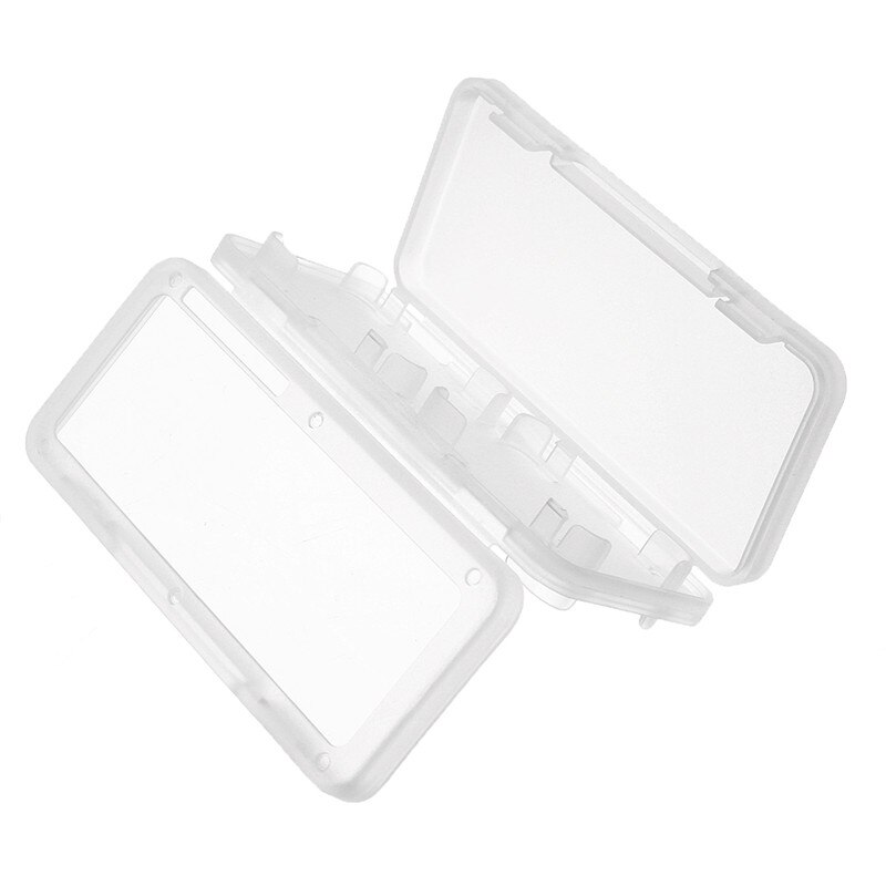 4 in 1 Game Card Storage Case Portable Plastic Case Shock proof Hard Shell Protective Storage Box for Switch: Transparent white