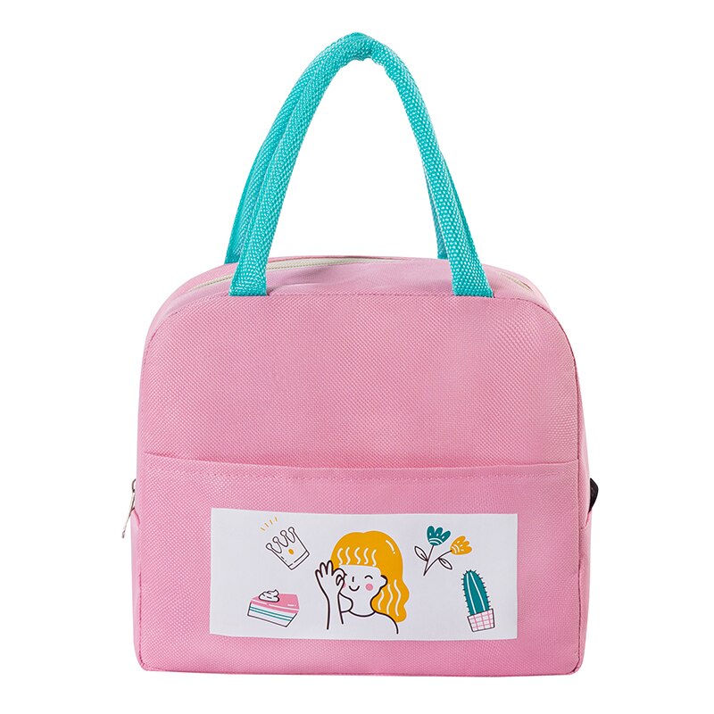 Sac à Lunch boîte à déjeuner en toile isotherme thermique, fourre-tout à l'école pour enfants, Bento Portable, sacs de rangement des aliments pour pique-nique,: N