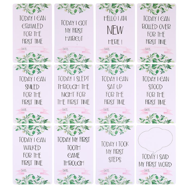 First Year Baby Monthly Milestone Photo Sharing Baby Belly Stickers Birth to 12 Months and 8 Bonus Achievement Stickers