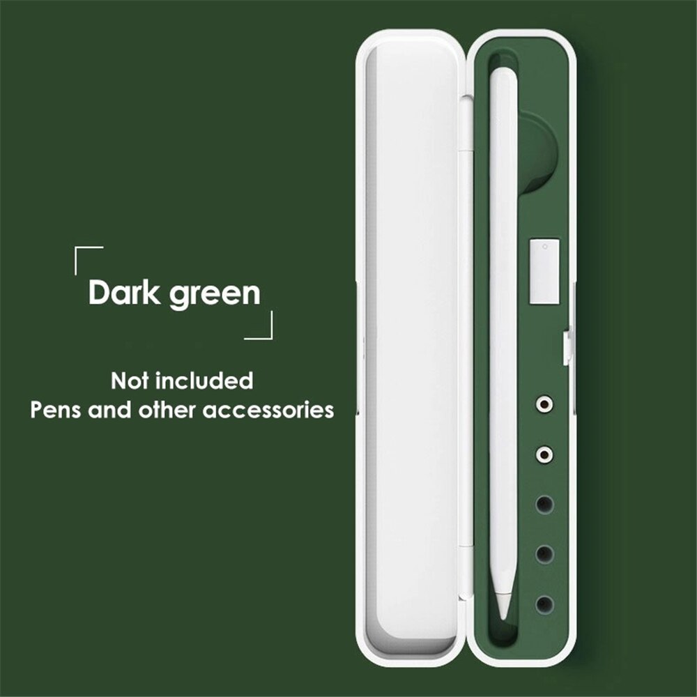 Boîte de rangement Portable pour Apple Pencil, étui de protection pour stylet tactile de tablette iPad: green