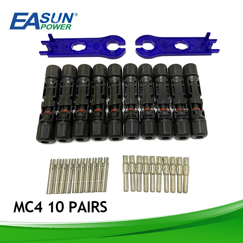 Solar Connector 10Pairs X Connector Solar Connector Zonnepaneel Tak Serie Aansluiten Voor Zonne-energie Systeem