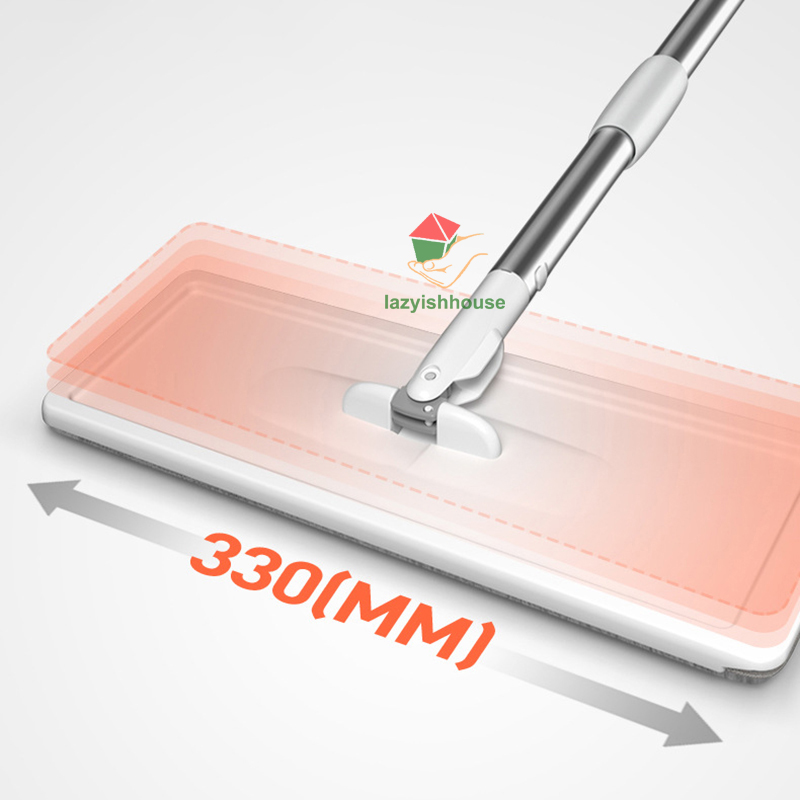 Herramientas de limpieza mágicas, fregona plana giratoria 360 con cubo para apretar, limpiador de suelo de cocina para el hogar, fregador de suelo, azulejo, fregona fácil de drenar