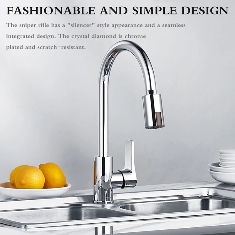 Sensor Faucet Water Saving Device Bathroom Sensor Faucet Non-Contact Faucet Kitchen Bathroom Automatic Inflatable Sensor