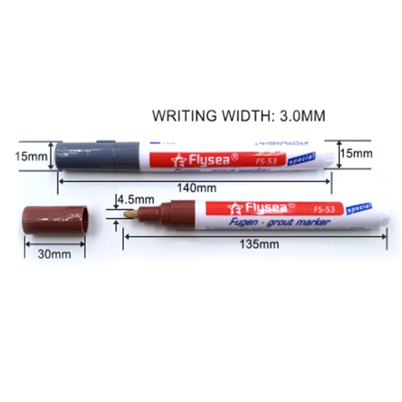 Tegel Hiaten Reparatie Kleur Pen Waterdicht Dirt-Proof Mooie Naad Vloer Opfriscursus N84A